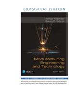 Loose Leaf Version of Pearson Etext for Manufacturing Engineering & Technology