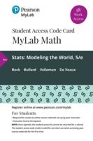 Mylab Statistics With Pearson Etext -- 18 Week Standalone Access Card -- For STATS