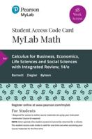 Mylab Math With Pearson Etext -- 18 Week Standalone Access Card -- For Calculus for Business, Economics, Life Sciences and Social Sciences With Integrated Review