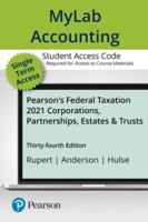 Mylab Accounting With Pearson Etext -- Access Card -- For Pearson's Federal Taxation 2021 Corporations, Partnerships, Estates & Trusts