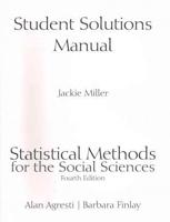 Student Solutions Manual for Statistical Methods for the Social Sciences