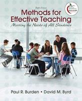 Methods for Effective Teaching, Meeting the Needs of All Students + Myeducationlab