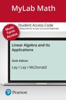 Mylab Math With Pearson Etext -- Access Card -- For Linear Algebra and Its Applications (24 Months)