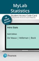 Mylab Statistics With Pearson Etext for Intro STATS -- 18 Week Access Card