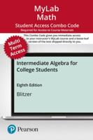 Mylab Math With Pearson Etext 24 month Combo Access Card for Intermediate Algebra for College Students