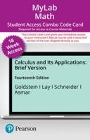 Mylab Math With Pearson Etext 18 week Combo Access Card for Calculus & Its Applications