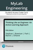 Mylab Engineering With Pearson Etext -- Standalone Access Card -- For Thinking Like an Engineer