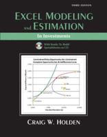Excel Modeling and Estimation in Investments and Student CD Package