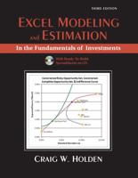 Excel Modeling and Estimation in the Fundamentals of Investments and Student CD Package