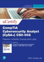 Comptia Cybersecurity Analyst (Cysa+) Cs0-002 Cert Guide Pearson Ucertify Course and Labs Access Code Card