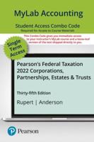 Mylab Accounting With Pearson Etext -- Combo Access Card -- For Pearson's Federal Taxation 2022 Corporations, Partnerships, Estates & Trusts -- 24 Months