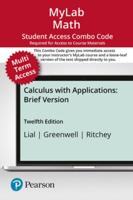Mylab Math With Pearson Etext -- Combo Access Card -- For Calculus With Applications, Brief Version (24 Months)