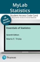 Mylab Statistics With Pearson Etext -- 18-Weeks Access Card -- For Essentials of Statistics