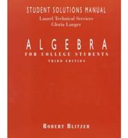 Algebra for College Ssm