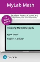 Mylab Math With Pearson Etext -- 18-Week Access Card -- For Thinking Mathematically