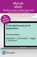 Mylab Math With Pearson Etext -- 18-Week Combo Access Card -- For Finite Mathematics & Its Applications