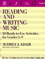 Reading and Writing Music