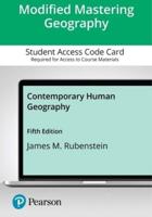 Modified Mastering Geography With Pearson Etext--Access Card--For Contemporary Human Geography