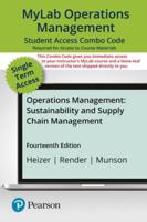 Mylab Operations Management With Pearson Etext -- Combo Access Card -- For Operations Management
