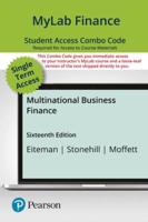 Mylab Finance With Pearson Etext -- Combo Access Card -- For Multinational Business Finance