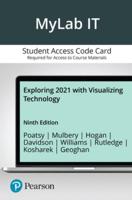 Mylab It With Pearson Etext -- Access Card -- For Exploring 2021 With Visualizing Technology 9E