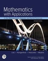 Mathematics With Applications In the Management, Natural, and Social Sciences