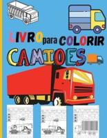 Livro Para Colorir Camiões