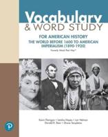 Vocabulary and Word Study for American History