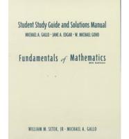 Student Study Guide and Solutions Manual