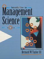 Introduction to Management Science & QM for Windows Pkg