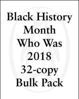 Black History Month Who Was 2017 32 Copy Bulk Pack
