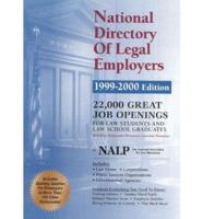 National Directory of Legal Employers, 1999-2000