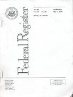 Federal Register, V. 70, No. 85, Wednesday, May 4, 2005