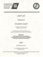 Light List, 2006, V. 2, Atlantic Coast, Shrewsbury River, New Jersey to Little River, South Carolina