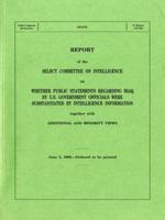 Report on Whether Public Statements Regarding Iraq by U.S. Government Officials Were Substantiated by Intelligence, June 5, 2008