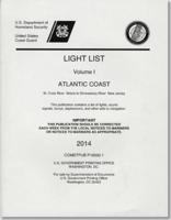 Light List, 2014, V. 2, Atlantic Coast, Shrewsbury River, New Jersey to Little River, South Carolina
