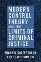 Modern Control Theory and the Limits of the Criminal Sanction