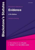 Blackstone's Statutes on Evidence
