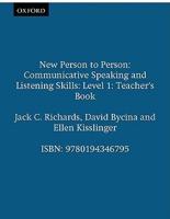 New Person to Person Teacher's Book 1