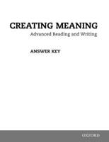 Creating Meaning: Answer Key Booklet