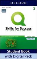 Q: Skills for Success: Level 3: Listening and Speaking Student Book With Digital Pack
