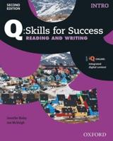 Q: Skills for Success: Intro Level: Reading & Writing Student Book With iQ Online