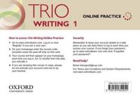 Trio Writing: Level 1: Online Practice Student Access Card