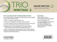 Trio Writing: Level 2: Online Practice Teacher Access Card