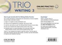 Trio Writing: Level 3: Online Practice Teacher Access Card