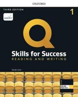 Q: Skills for Success: Level 1: Reading and Writing Student Book With iQ Online Practice