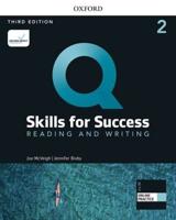 Q: Skills for Success: Level 2: Reading and Writing Student Book With iQ Online Practice