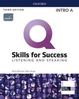 Q: Skills for Success: Intro Level: Listening and Speaking Split Student Book A With iQ Online Practice