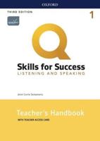 Q: Skills for Success: Level 1: Listening and Speaking Teacher's Handbook With Teacher's Access Card