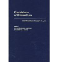 Foundations of Criminal Law